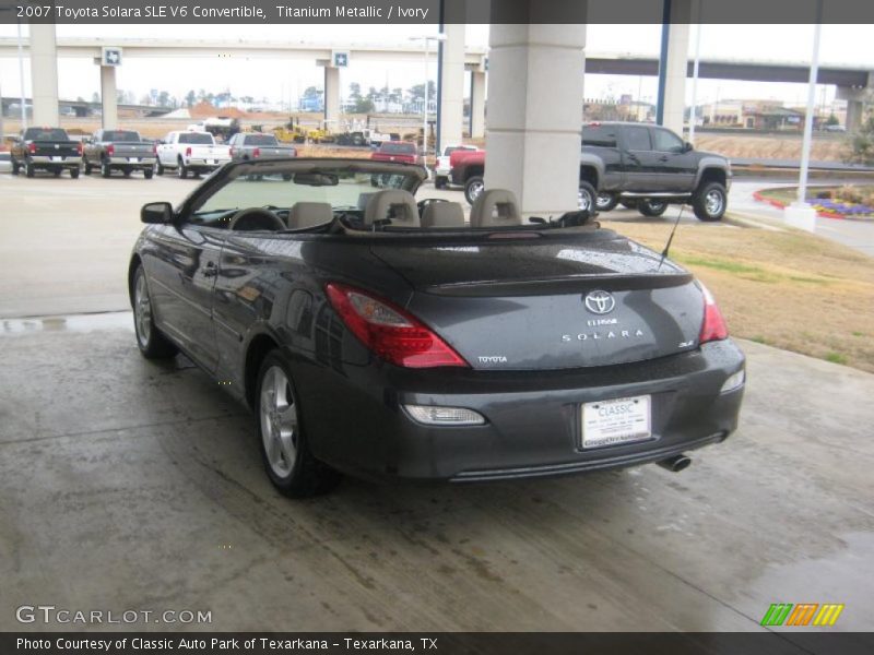 Titanium Metallic / Ivory 2007 Toyota Solara SLE V6 Convertible