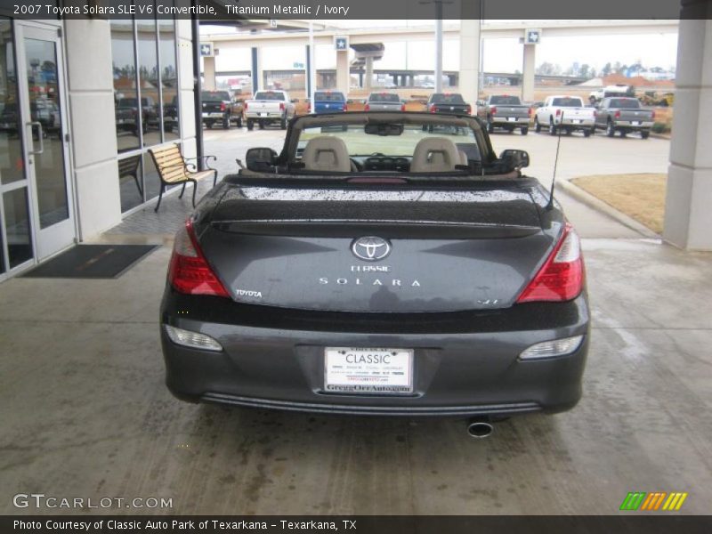 Titanium Metallic / Ivory 2007 Toyota Solara SLE V6 Convertible