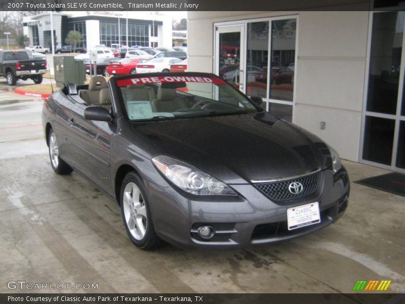 Titanium Metallic / Ivory 2007 Toyota Solara SLE V6 Convertible