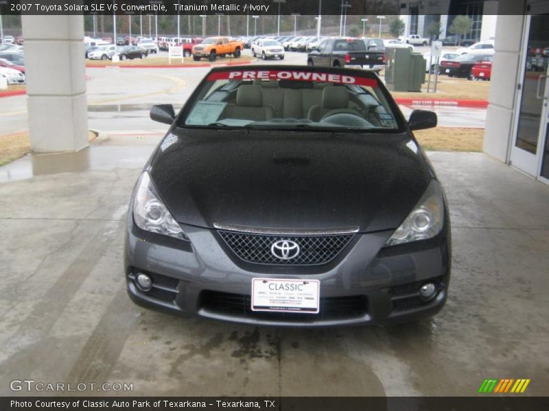 Titanium Metallic / Ivory 2007 Toyota Solara SLE V6 Convertible