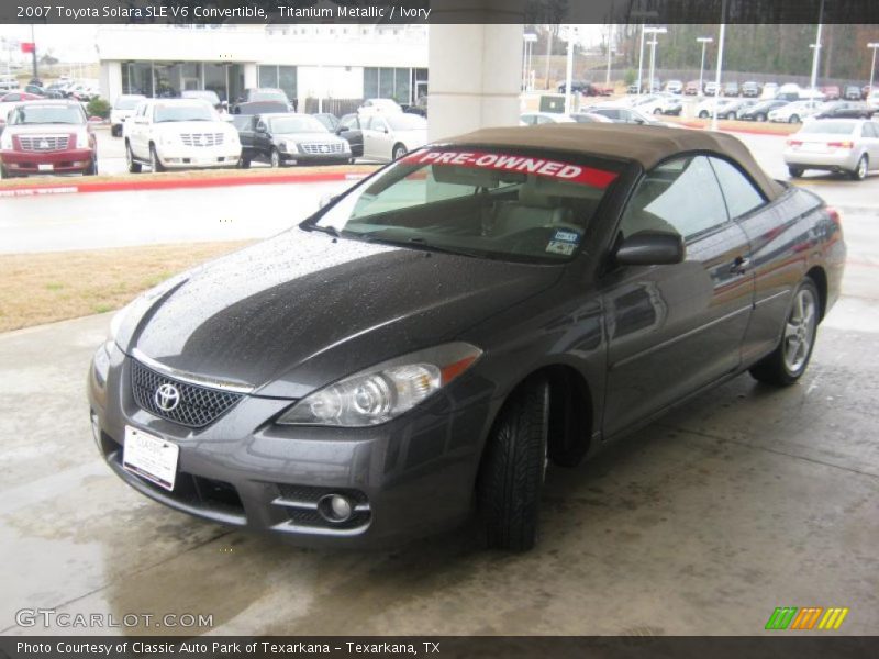 Titanium Metallic / Ivory 2007 Toyota Solara SLE V6 Convertible