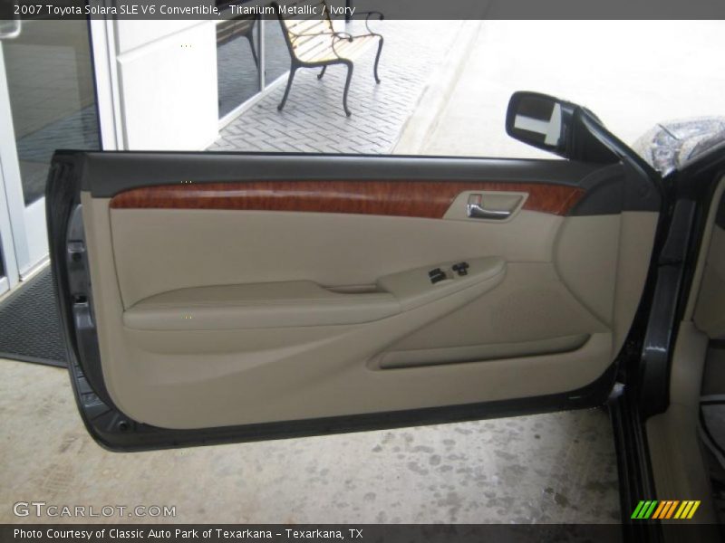 Titanium Metallic / Ivory 2007 Toyota Solara SLE V6 Convertible