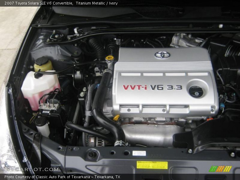 Titanium Metallic / Ivory 2007 Toyota Solara SLE V6 Convertible