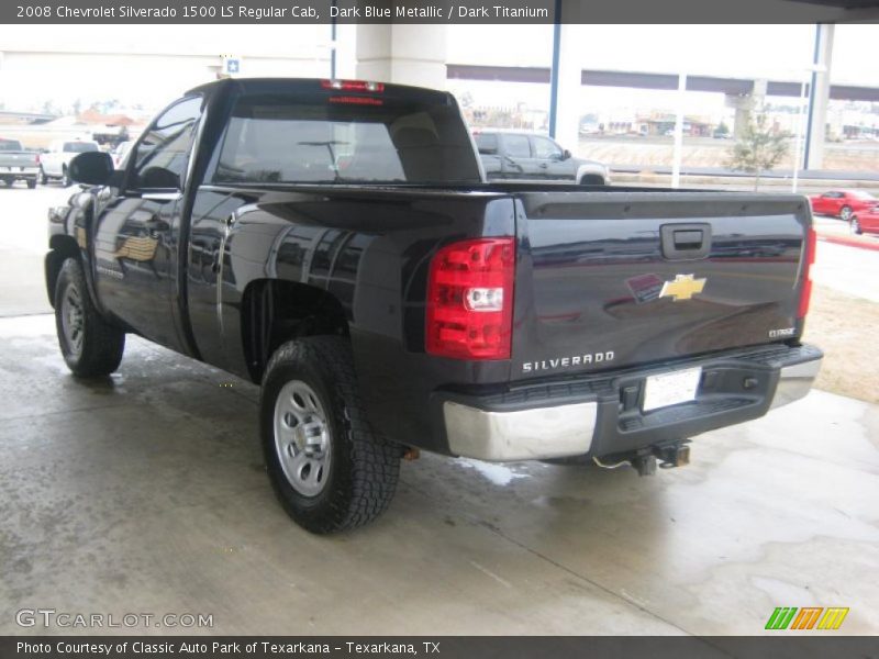 Dark Blue Metallic / Dark Titanium 2008 Chevrolet Silverado 1500 LS Regular Cab