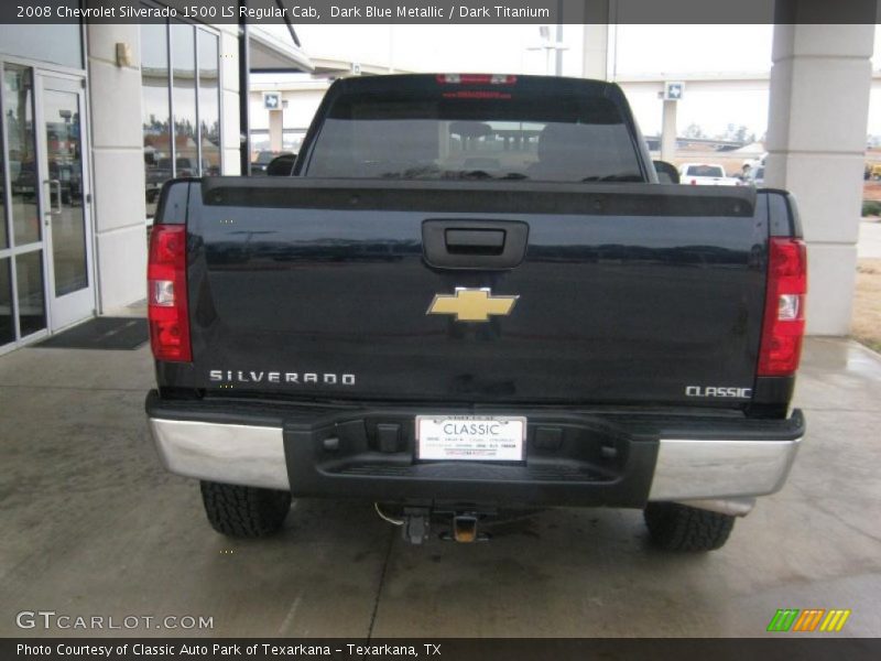 Dark Blue Metallic / Dark Titanium 2008 Chevrolet Silverado 1500 LS Regular Cab