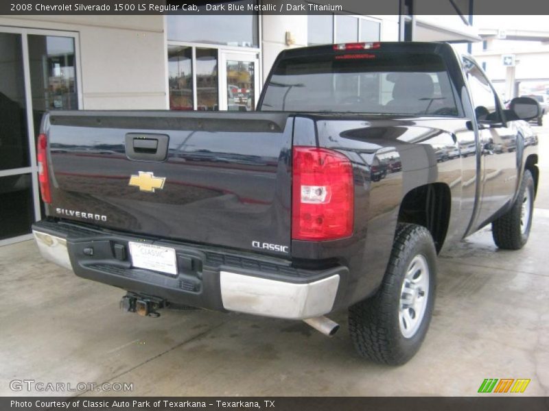 Dark Blue Metallic / Dark Titanium 2008 Chevrolet Silverado 1500 LS Regular Cab