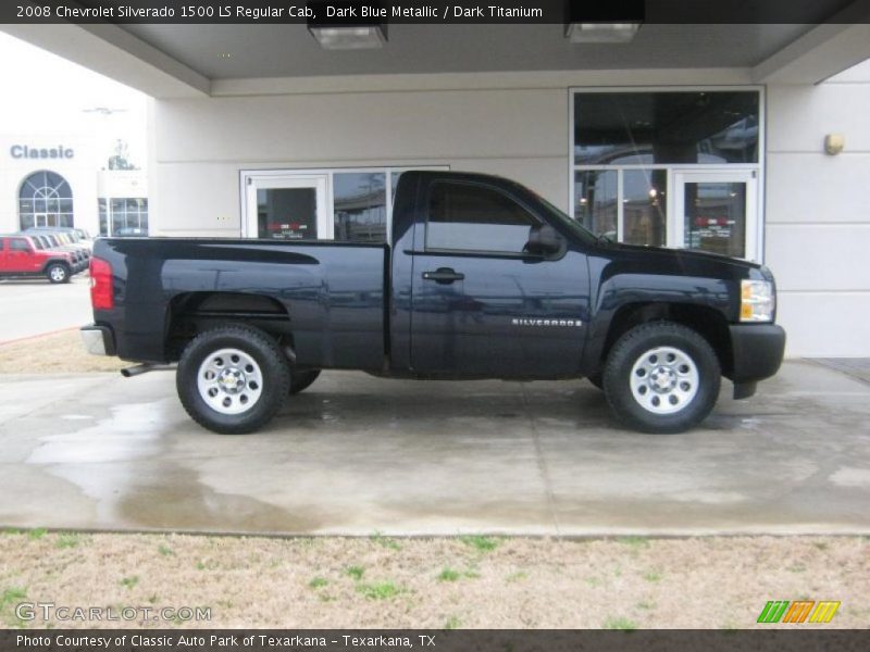 Dark Blue Metallic / Dark Titanium 2008 Chevrolet Silverado 1500 LS Regular Cab
