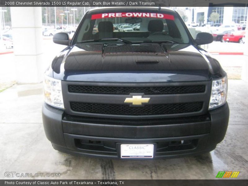 Dark Blue Metallic / Dark Titanium 2008 Chevrolet Silverado 1500 LS Regular Cab