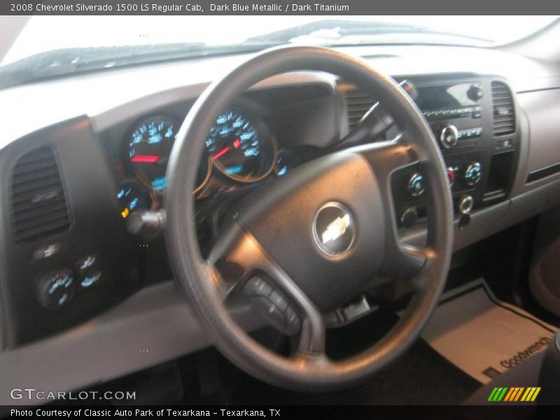 Dark Blue Metallic / Dark Titanium 2008 Chevrolet Silverado 1500 LS Regular Cab