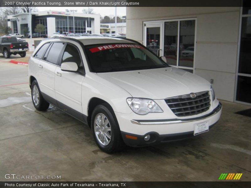 Stone White / Dark Khaki/Light Graystone 2007 Chrysler Pacifica Touring