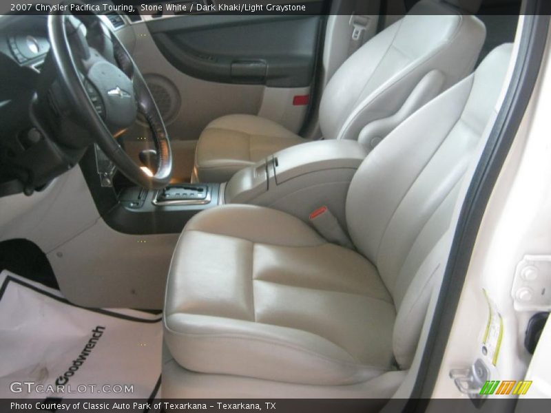 Stone White / Dark Khaki/Light Graystone 2007 Chrysler Pacifica Touring