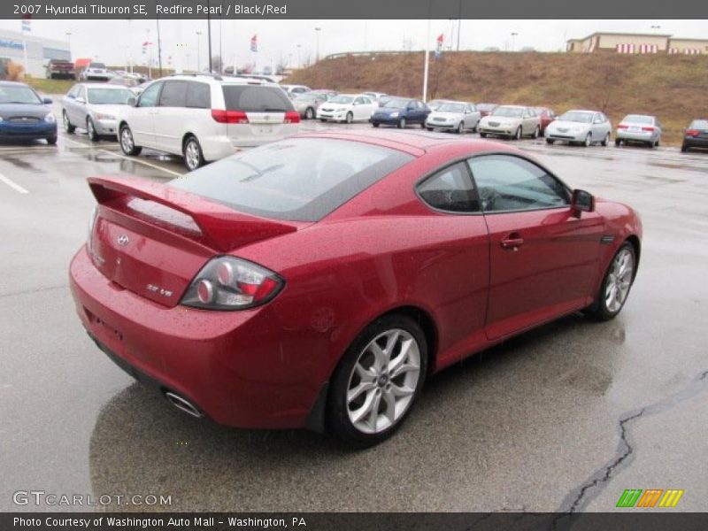 Redfire Pearl / Black/Red 2007 Hyundai Tiburon SE