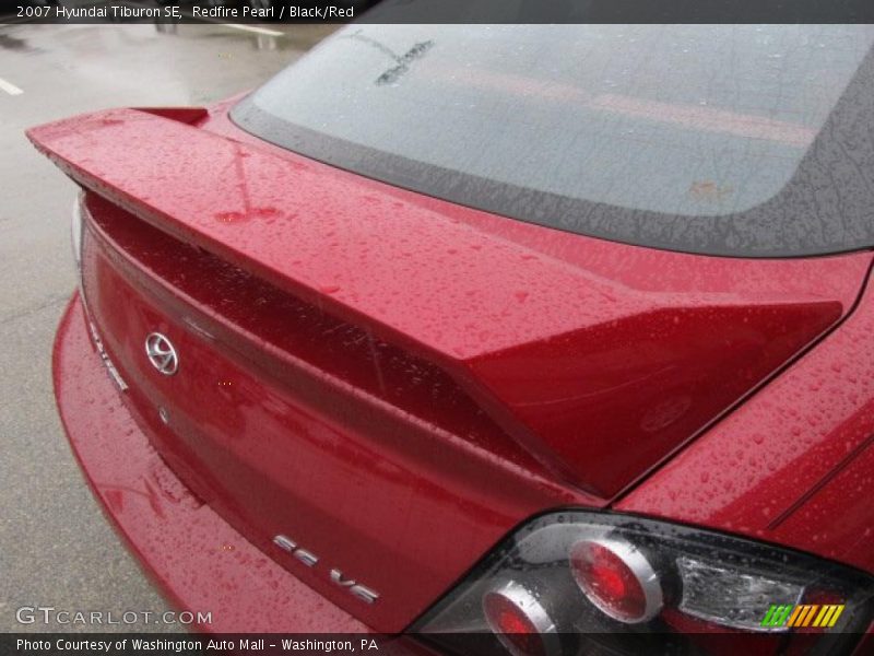 Redfire Pearl / Black/Red 2007 Hyundai Tiburon SE