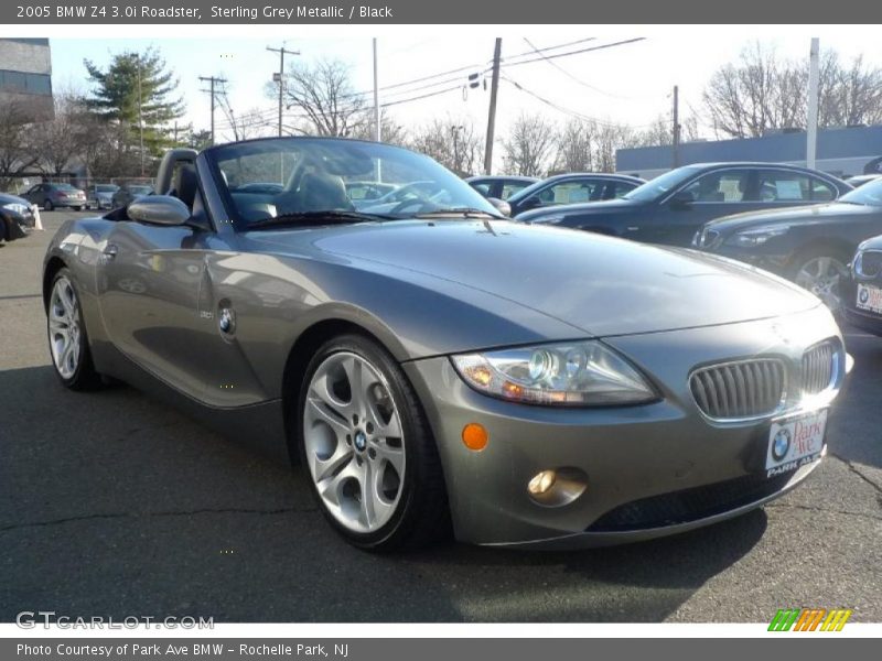 Sterling Grey Metallic / Black 2005 BMW Z4 3.0i Roadster
