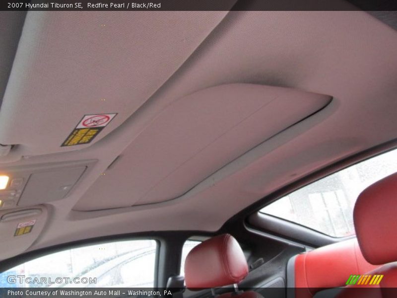 Redfire Pearl / Black/Red 2007 Hyundai Tiburon SE