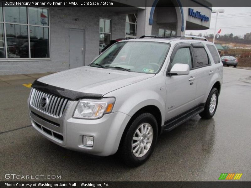 Light Sage / Stone 2008 Mercury Mariner V6 Premier 4WD