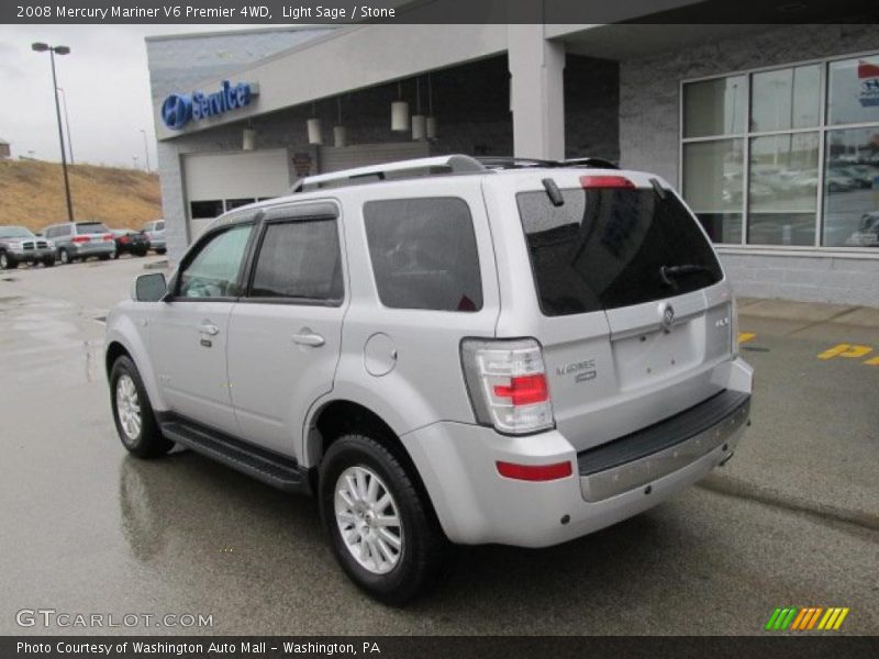 Light Sage / Stone 2008 Mercury Mariner V6 Premier 4WD