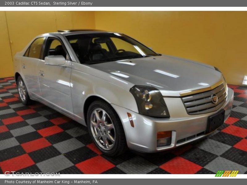 Sterling Silver / Ebony 2003 Cadillac CTS Sedan