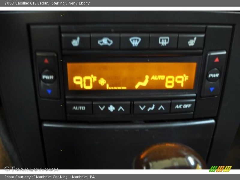 Sterling Silver / Ebony 2003 Cadillac CTS Sedan