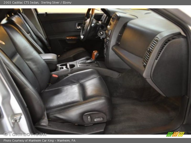 Sterling Silver / Ebony 2003 Cadillac CTS Sedan