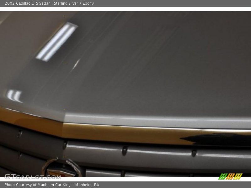 Sterling Silver / Ebony 2003 Cadillac CTS Sedan