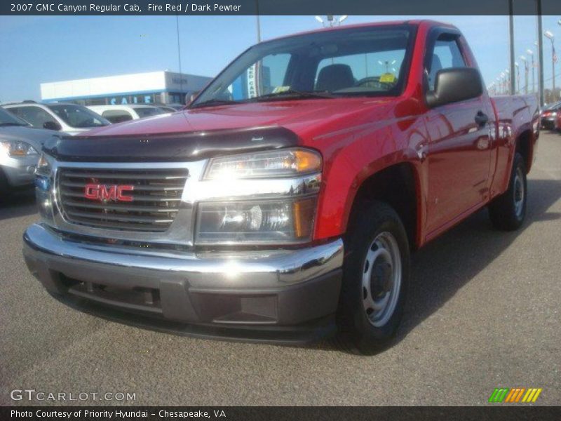 Fire Red / Dark Pewter 2007 GMC Canyon Regular Cab