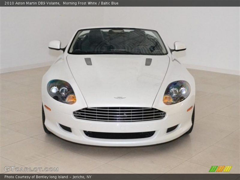 Morning Frost White / Baltic Blue 2010 Aston Martin DB9 Volante