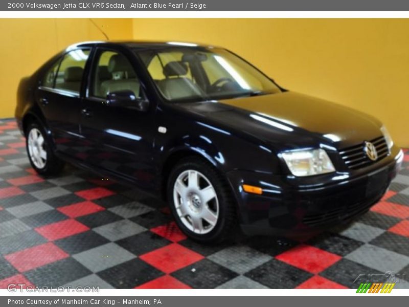 Atlantic Blue Pearl / Beige 2000 Volkswagen Jetta GLX VR6 Sedan