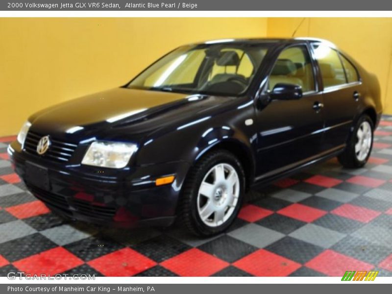 Atlantic Blue Pearl / Beige 2000 Volkswagen Jetta GLX VR6 Sedan