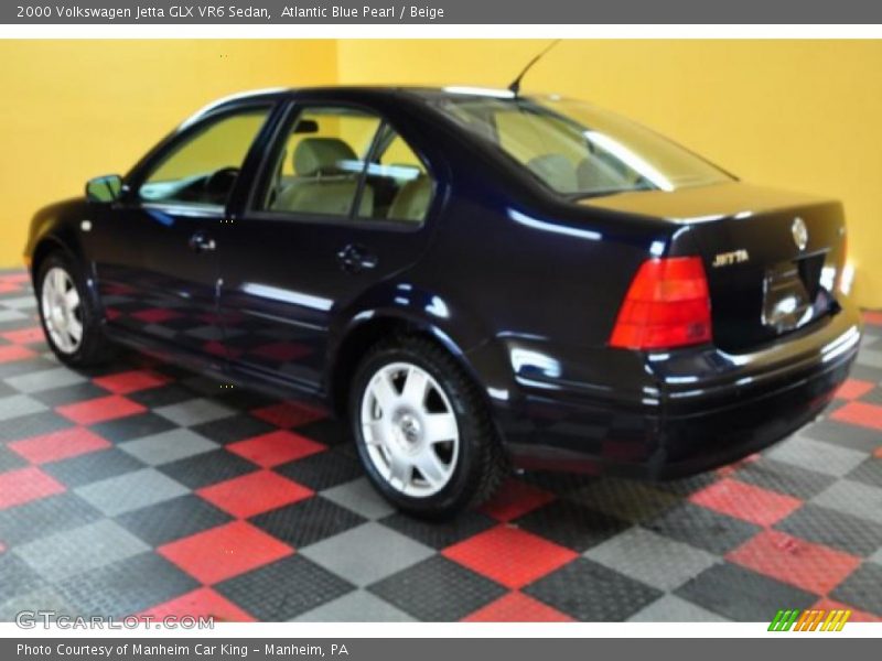 Atlantic Blue Pearl / Beige 2000 Volkswagen Jetta GLX VR6 Sedan
