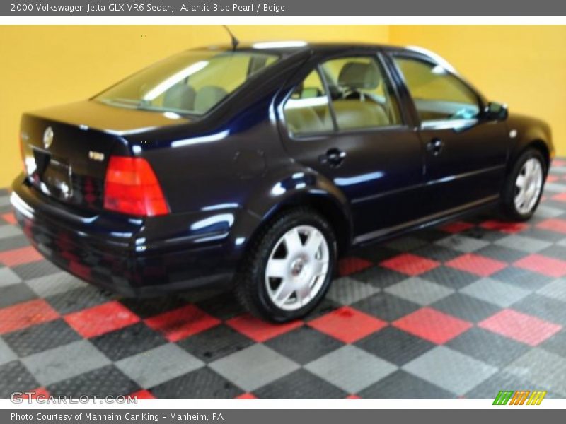 Atlantic Blue Pearl / Beige 2000 Volkswagen Jetta GLX VR6 Sedan