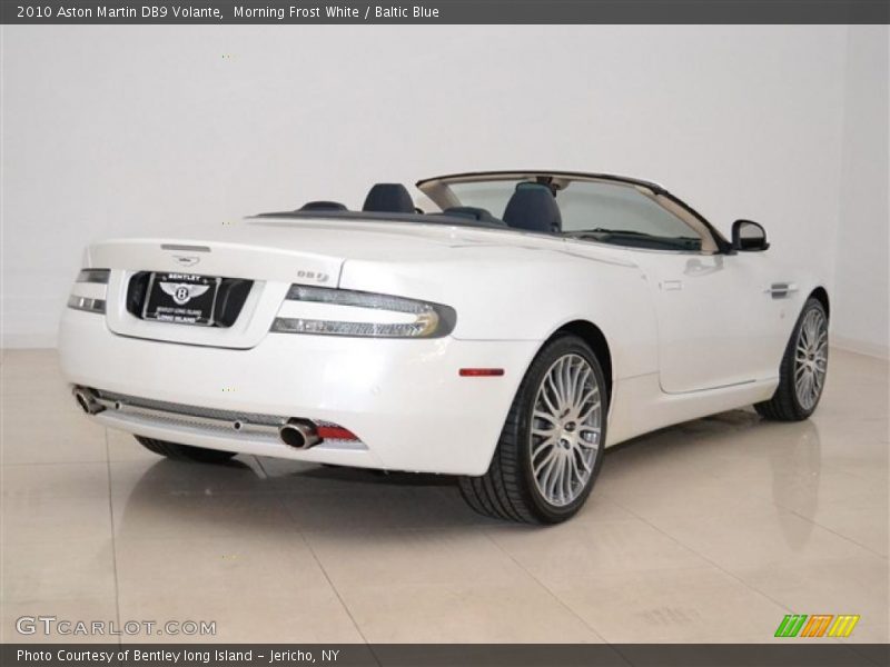 Morning Frost White / Baltic Blue 2010 Aston Martin DB9 Volante