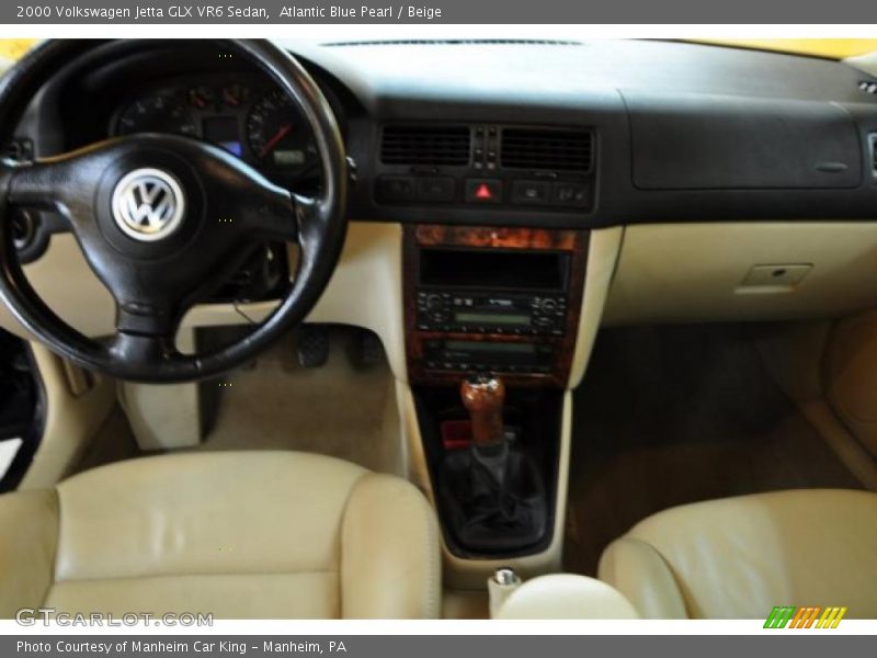 Atlantic Blue Pearl / Beige 2000 Volkswagen Jetta GLX VR6 Sedan