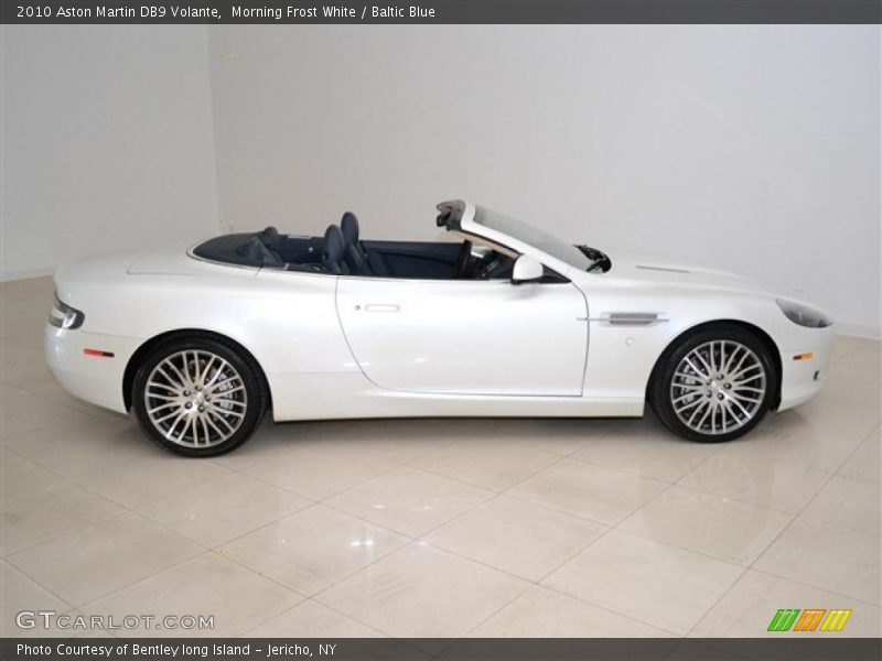 Morning Frost White / Baltic Blue 2010 Aston Martin DB9 Volante