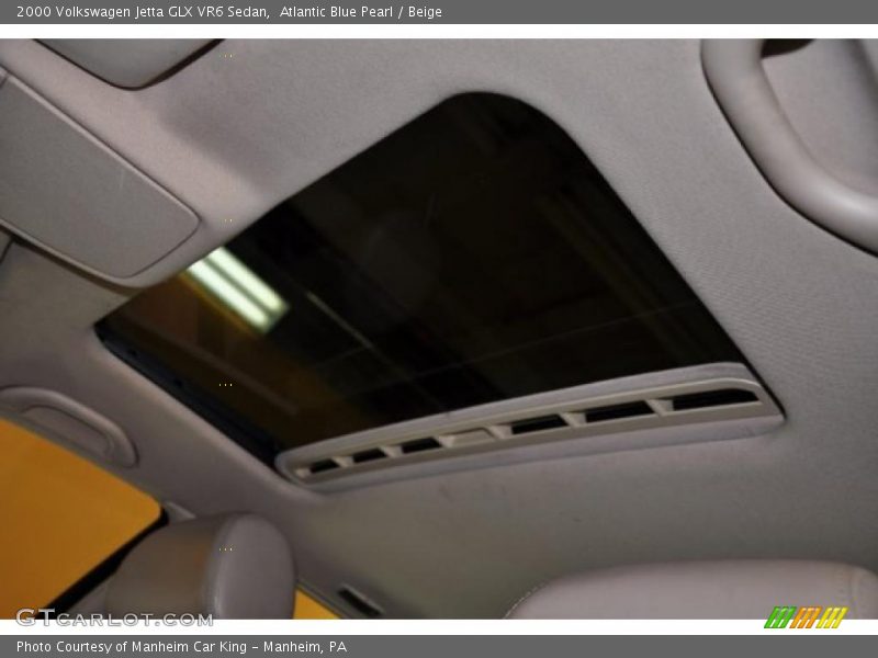 Atlantic Blue Pearl / Beige 2000 Volkswagen Jetta GLX VR6 Sedan
