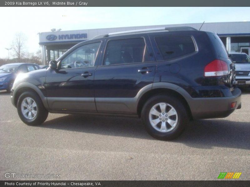 Midnite Blue / Gray 2009 Kia Borrego LX V6