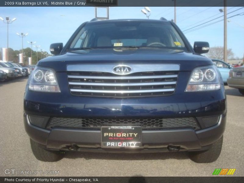 Midnite Blue / Gray 2009 Kia Borrego LX V6