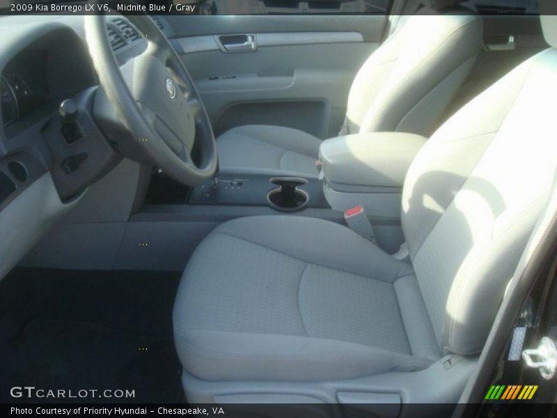 Midnite Blue / Gray 2009 Kia Borrego LX V6