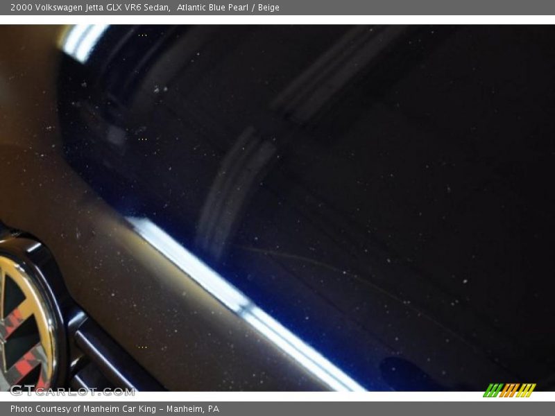 Atlantic Blue Pearl / Beige 2000 Volkswagen Jetta GLX VR6 Sedan