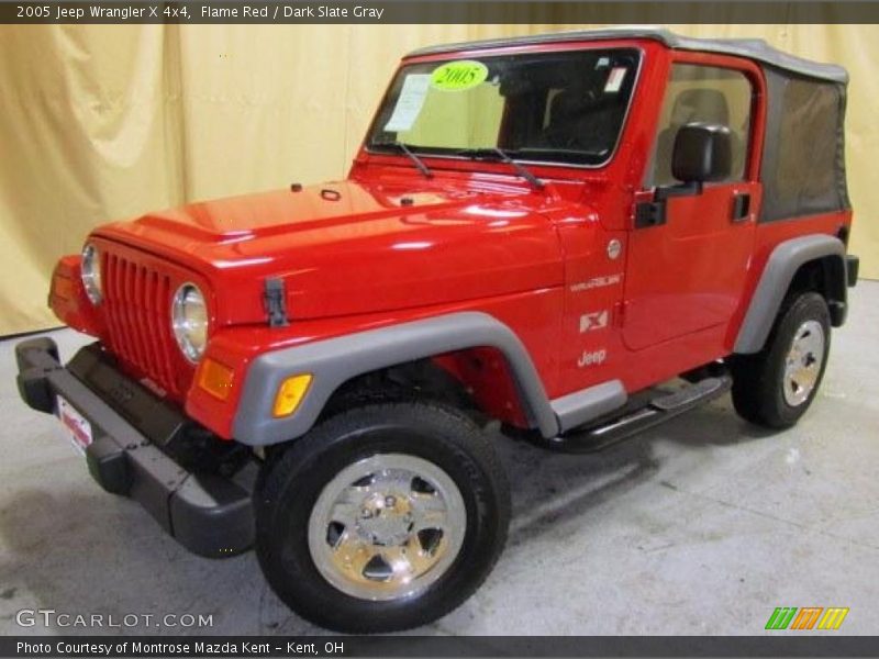 Flame Red / Dark Slate Gray 2005 Jeep Wrangler X 4x4