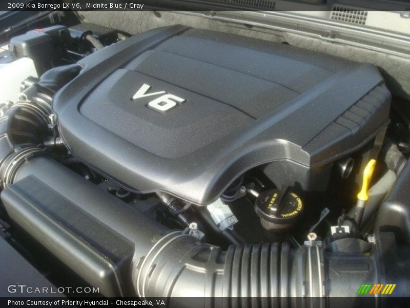 Midnite Blue / Gray 2009 Kia Borrego LX V6