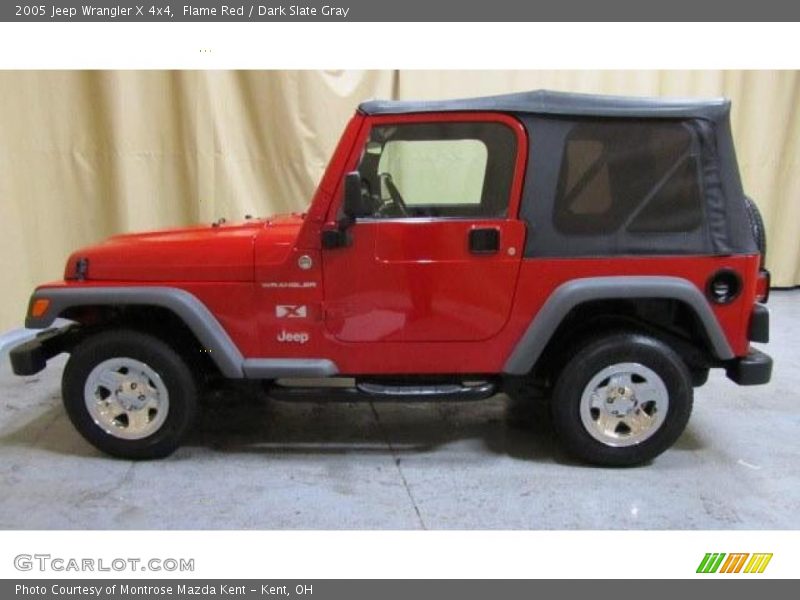 Flame Red / Dark Slate Gray 2005 Jeep Wrangler X 4x4