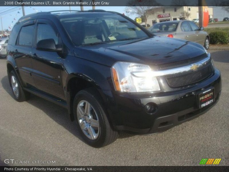 Black Granite Metallic / Light Gray 2008 Chevrolet Equinox LT