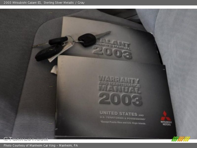 Sterling Silver Metallic / Gray 2003 Mitsubishi Galant ES