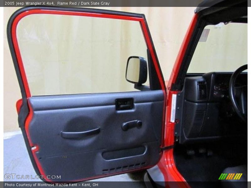 Flame Red / Dark Slate Gray 2005 Jeep Wrangler X 4x4