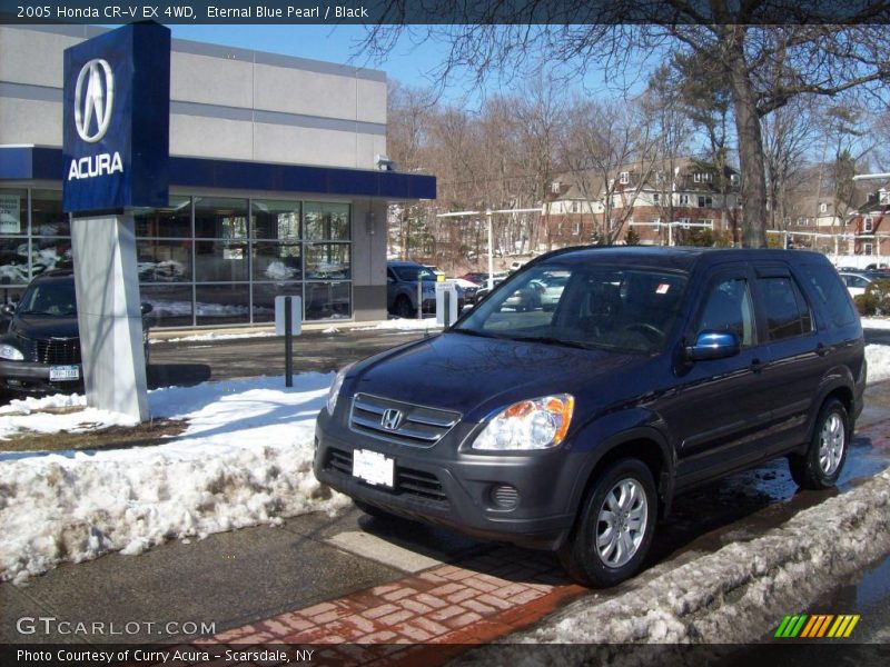 Eternal Blue Pearl / Black 2005 Honda CR-V EX 4WD
