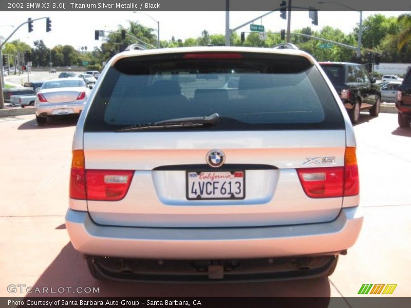 Titanium Silver Metallic / Black 2002 BMW X5 3.0i