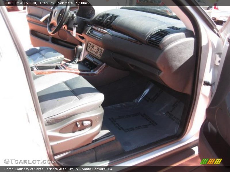 Titanium Silver Metallic / Black 2002 BMW X5 3.0i