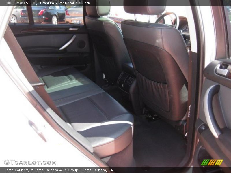 Titanium Silver Metallic / Black 2002 BMW X5 3.0i