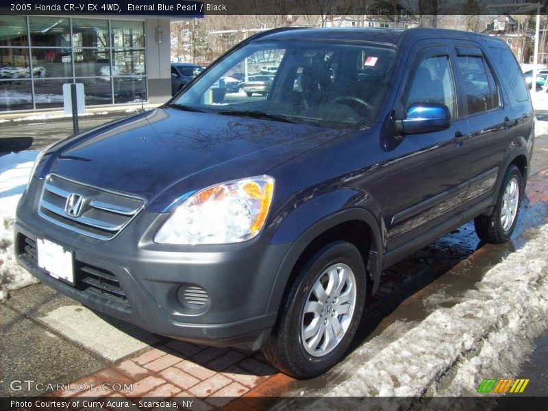 Eternal Blue Pearl / Black 2005 Honda CR-V EX 4WD